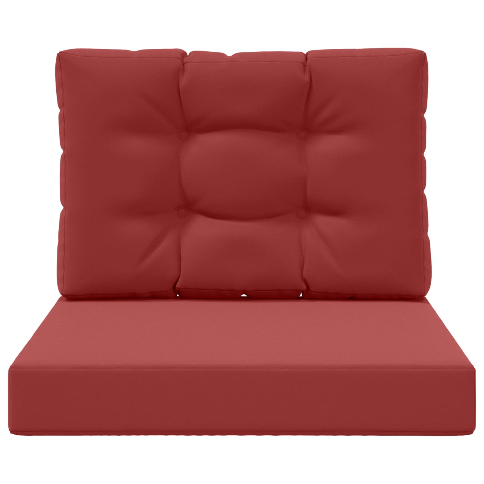 Sofakissen für draußen 2 pcs Weinrot Polyester