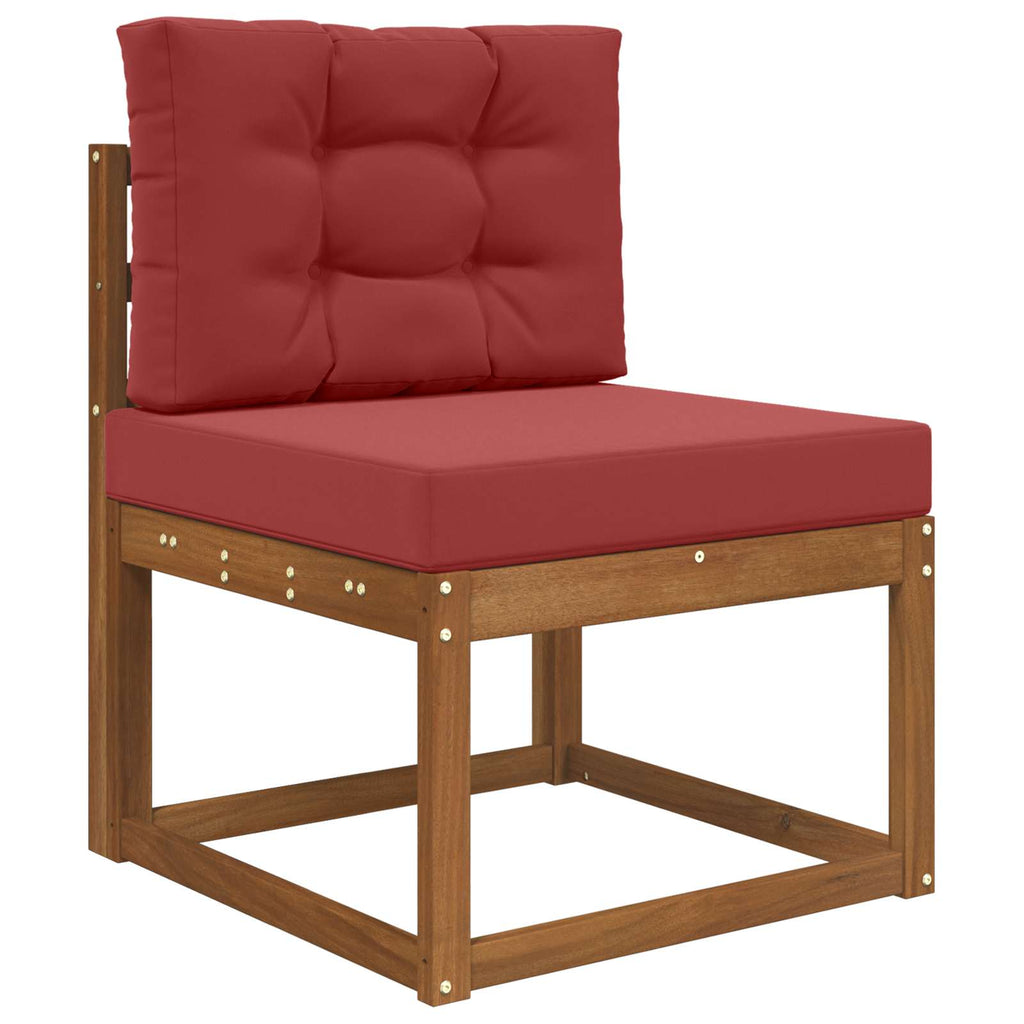 Sofakissen für draußen 2 pcs Weinrot Polyester