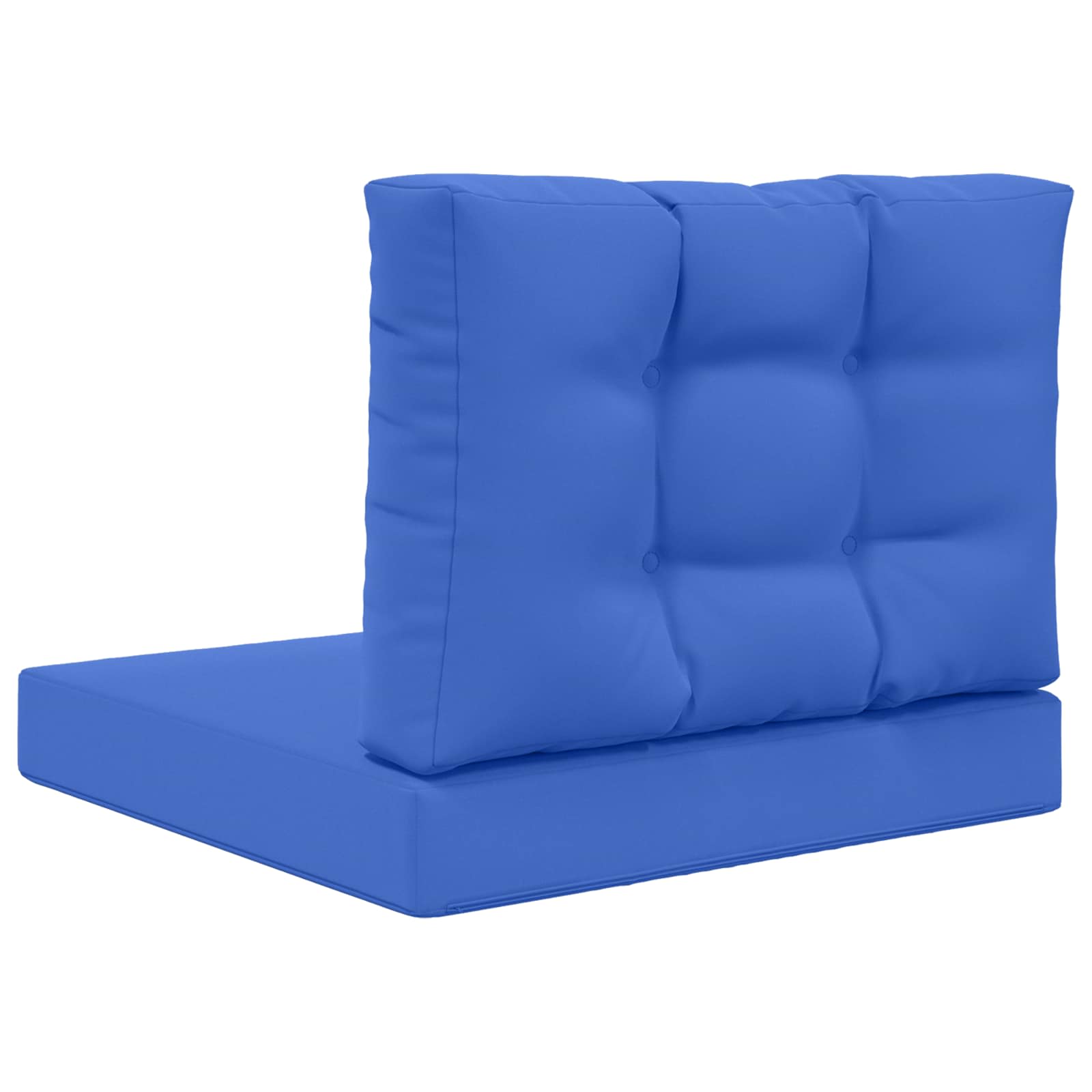 Sofakissen für draußen 2 pcs Königsblau Polyester