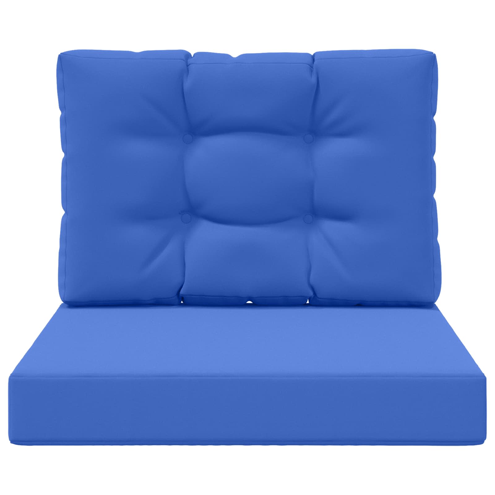 Sofakissen für draußen 2 pcs Königsblau Polyester