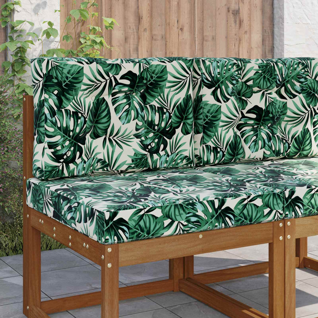 Sofakissen für draußen 2 pcs Blattmuster Polyester