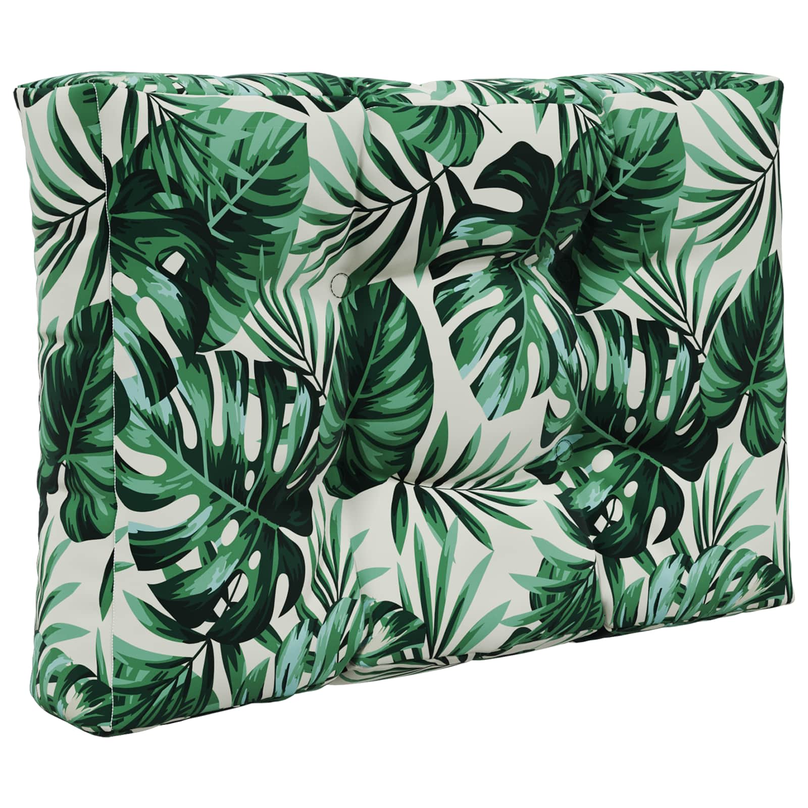 Sofakissen für draußen 2 pcs Blattmuster Polyester