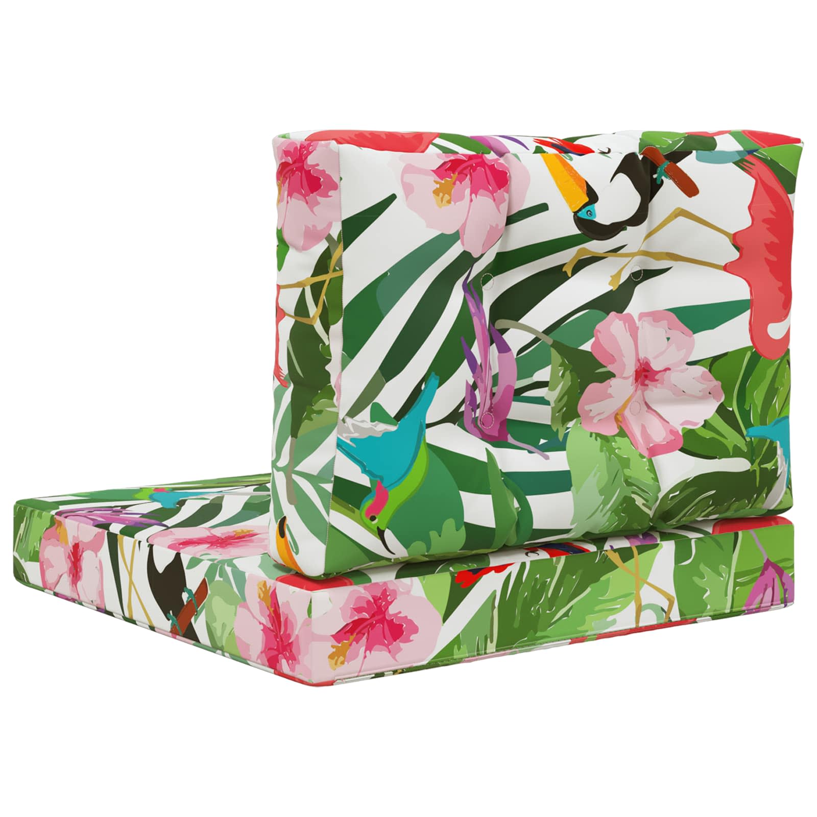 Sofakissen für draußen 2 pcs Bunt Polyester