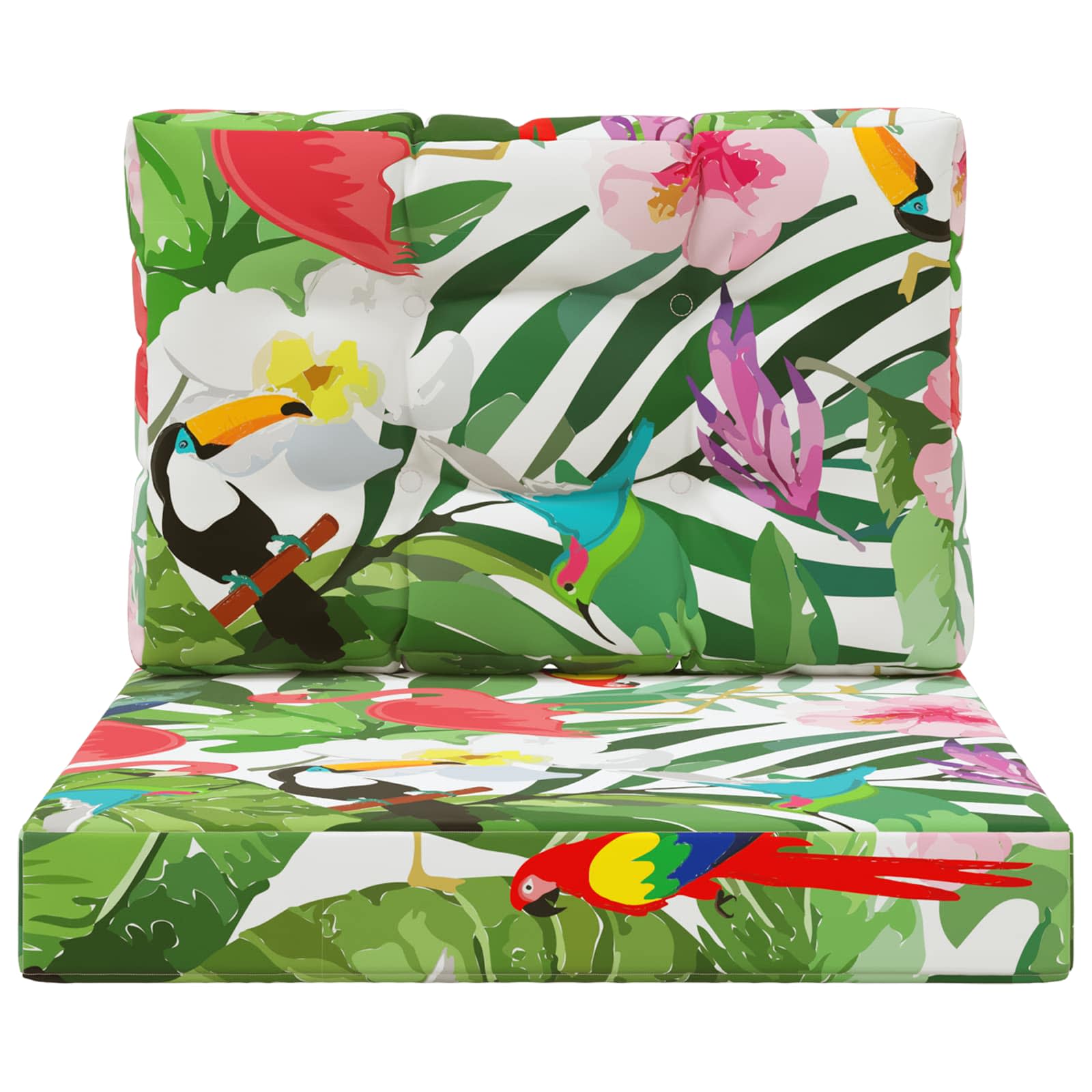 Sofakissen für draußen 2 pcs Bunt Polyester
