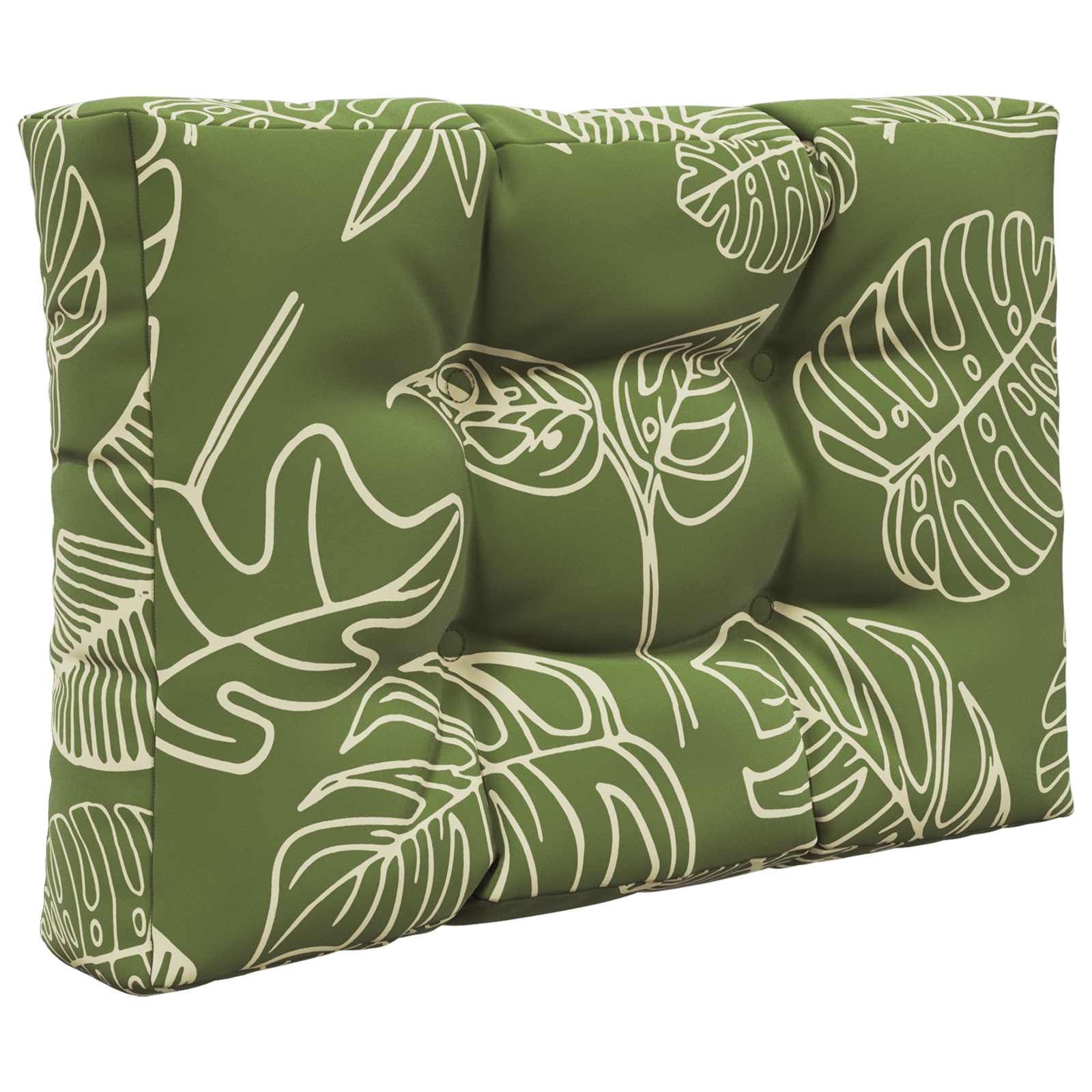 Sofakissen für draußen 2 pcs Blattdesign Polyester