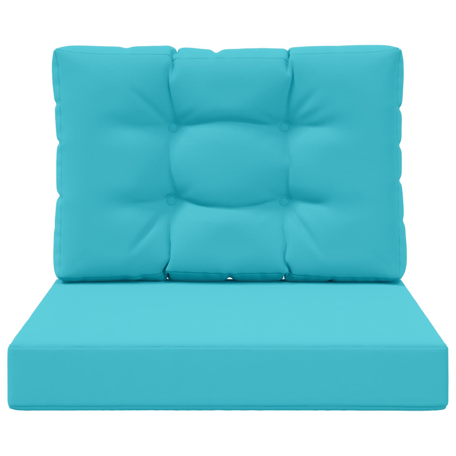Sofakissen für draußen 2 pcs Türkis Polyester