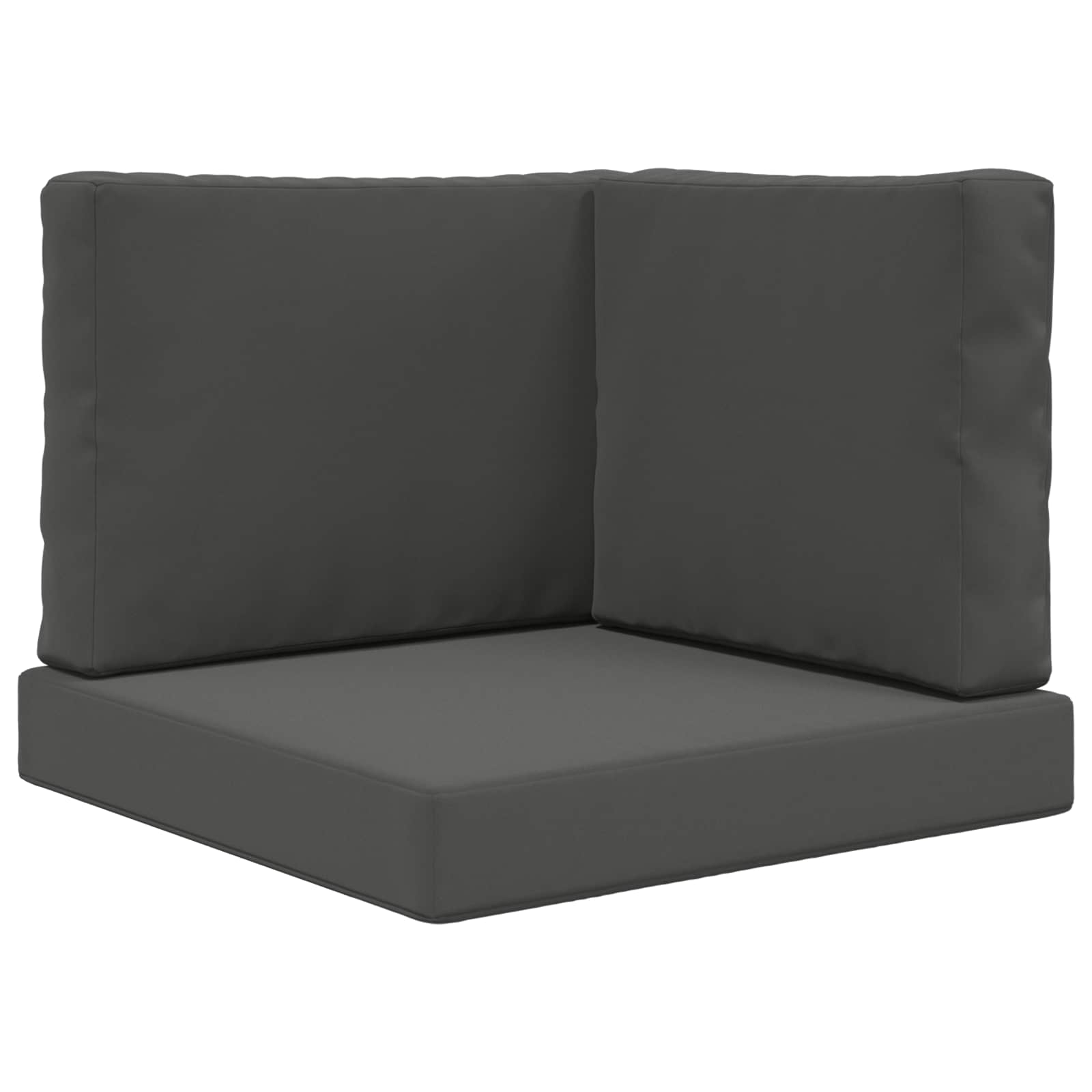 Sofakissen für draußen 3 pcs Anthrazit Polyester
