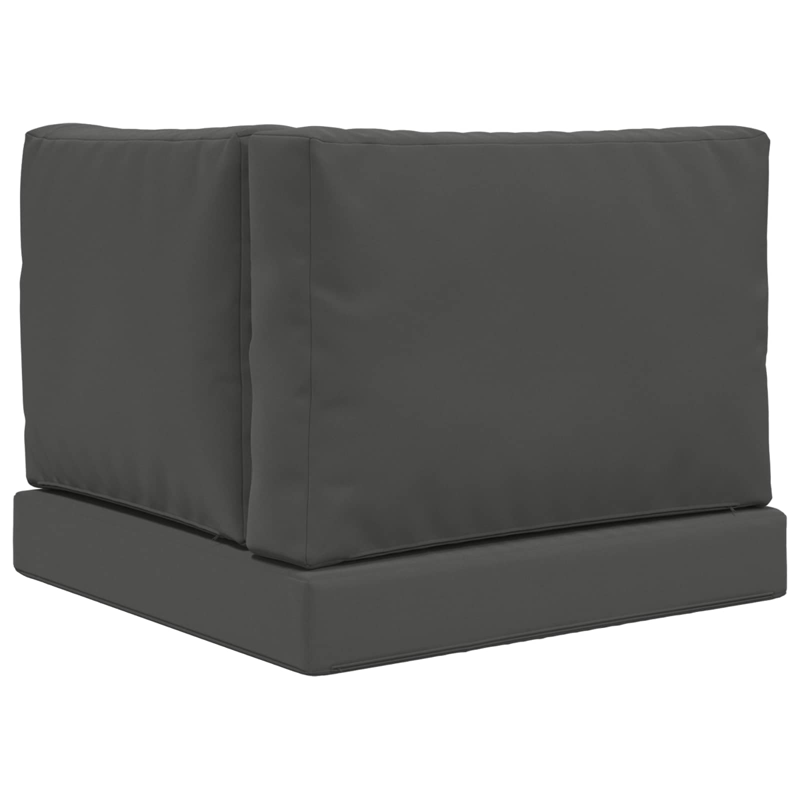Sofakissen für draußen 3 pcs Anthrazit Polyester