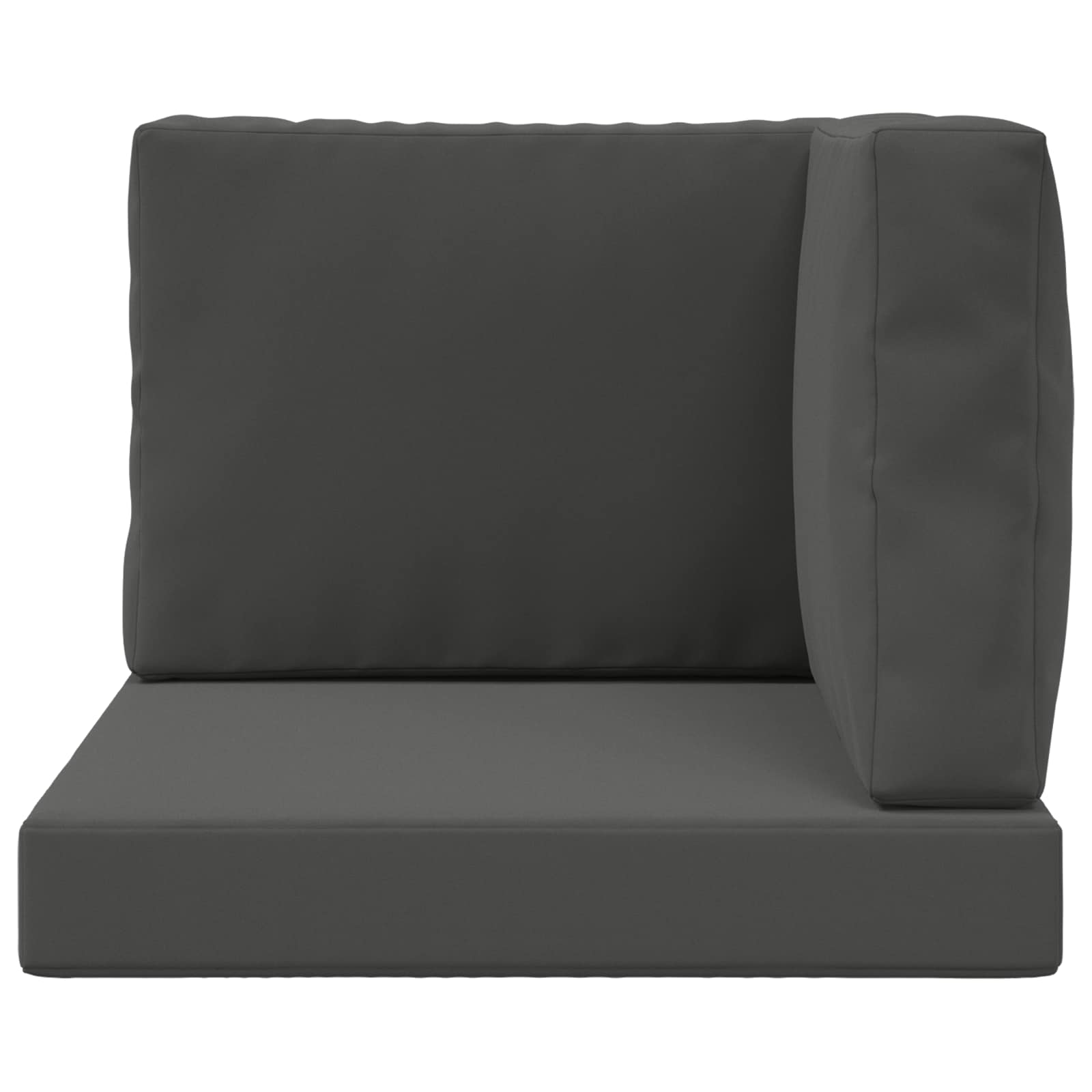 Sofakissen für draußen 3 pcs Anthrazit Polyester