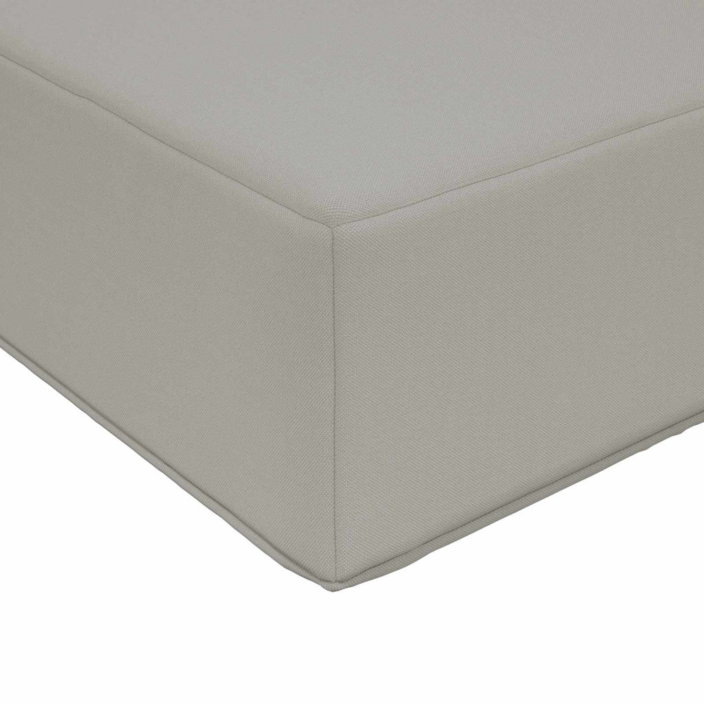 Sofakissen für draußen 3 pcs Grau Polyester