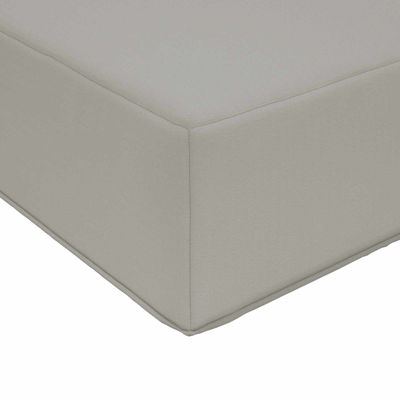 Sofakissen für draußen 3 pcs Grau Polyester