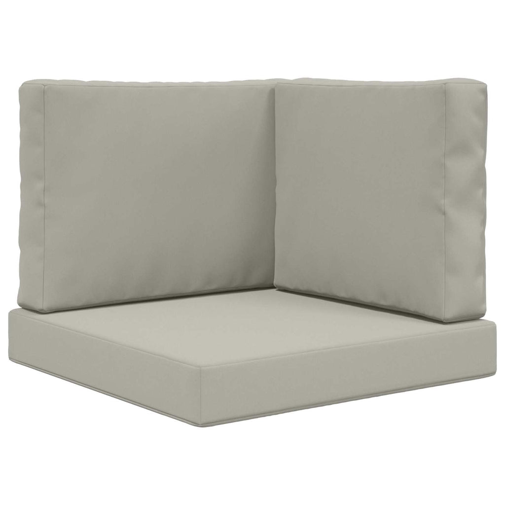Sofakissen für draußen 3 pcs Grau Polyester