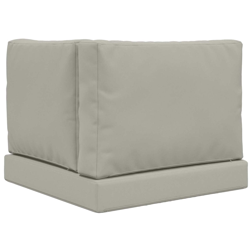 Sofakissen für draußen 3 pcs Grau Polyester