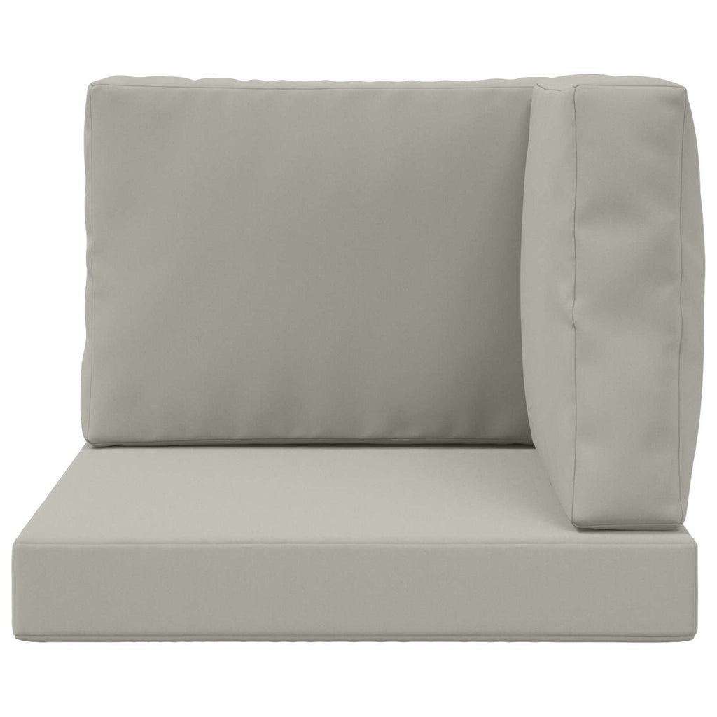 Sofakissen für draußen 3 pcs Grau Polyester