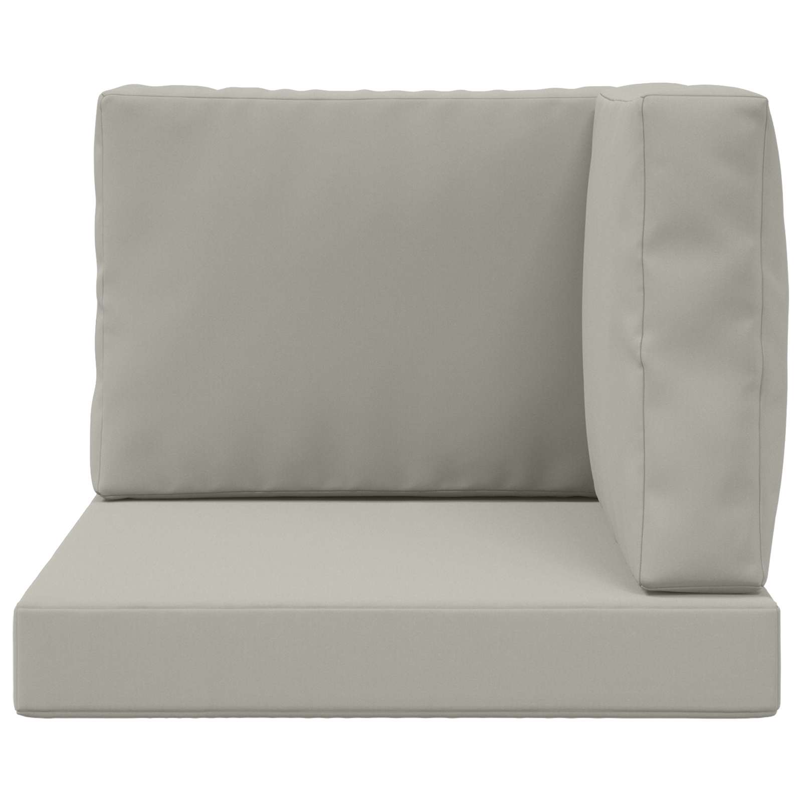 Sofakissen für draußen 3 pcs Grau Polyester