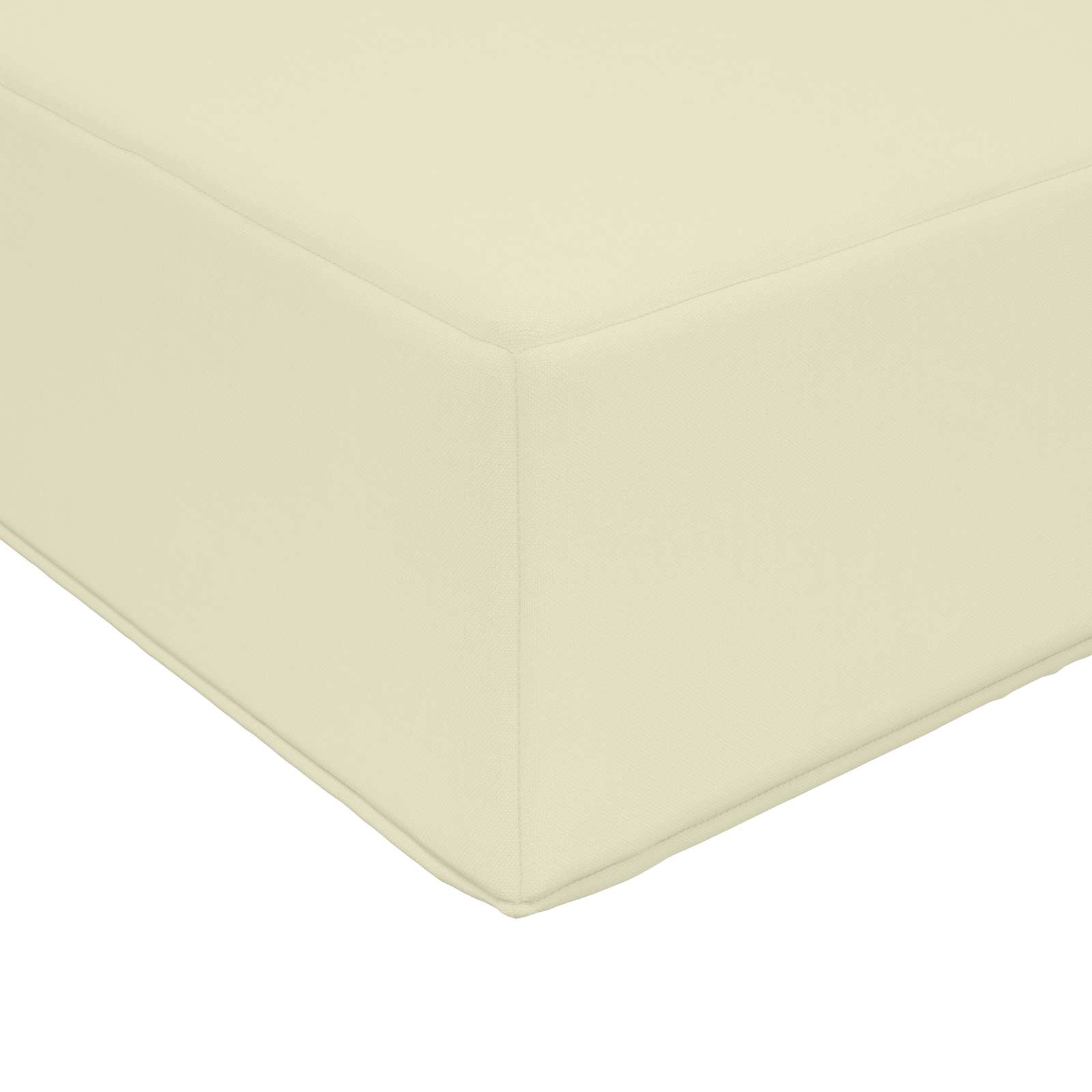 Sofakissen für draußen 3 pcs Creme Polyester