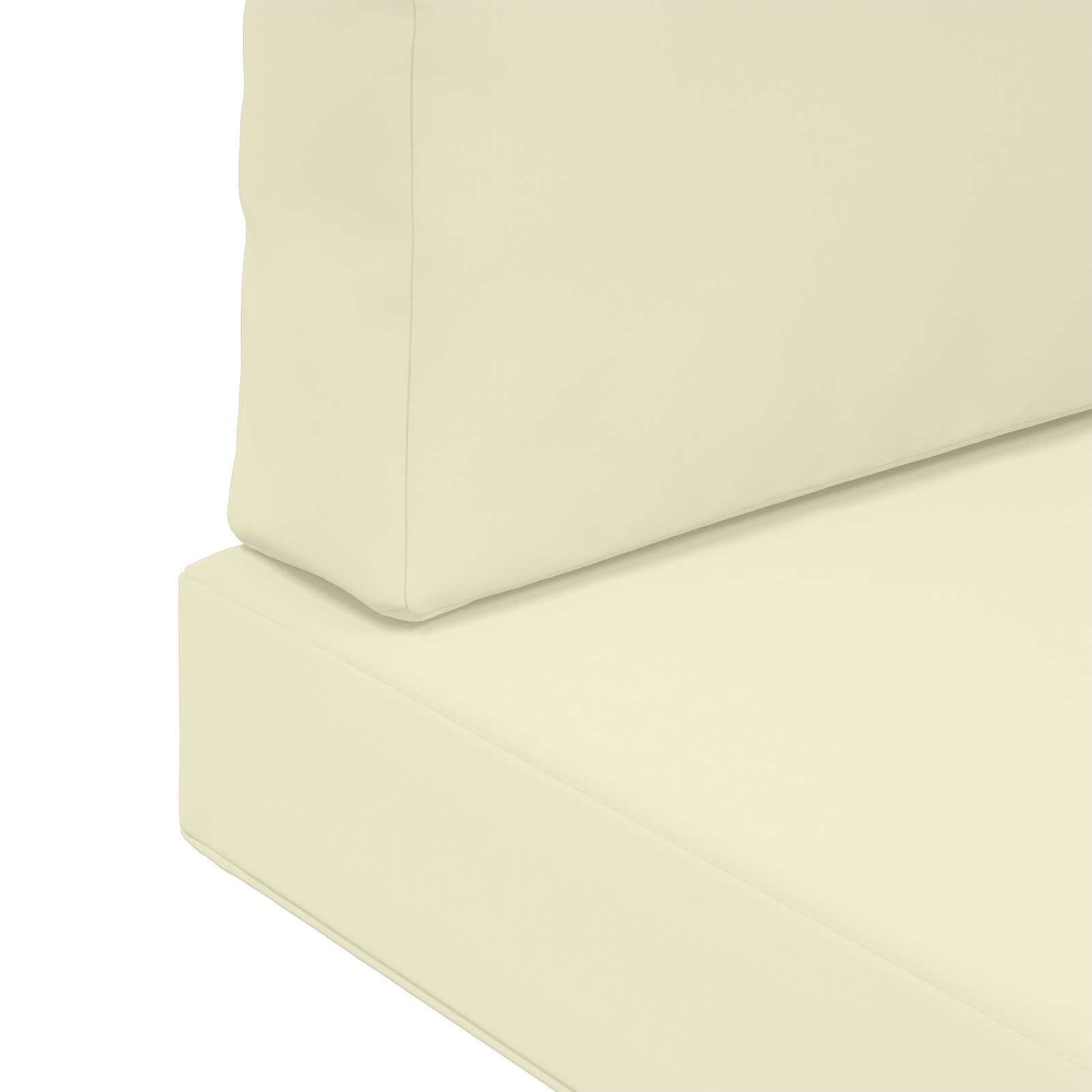 Sofakissen für draußen 3 pcs Creme Polyester