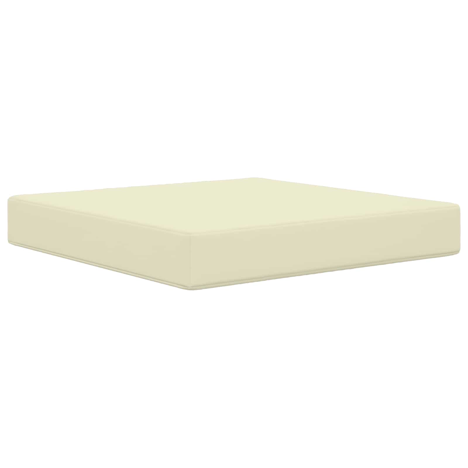 Sofakissen für draußen 3 pcs Creme Polyester