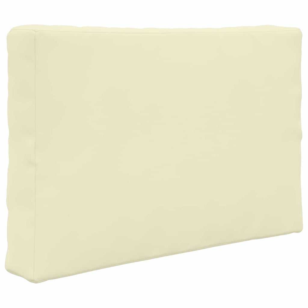 Sofakissen für draußen 3 pcs Creme Polyester