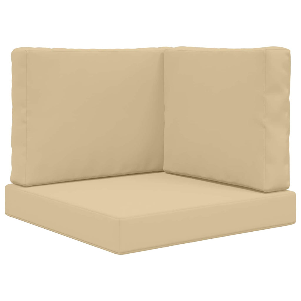 Sofakissen für draußen 3 pcs Beige Polyester