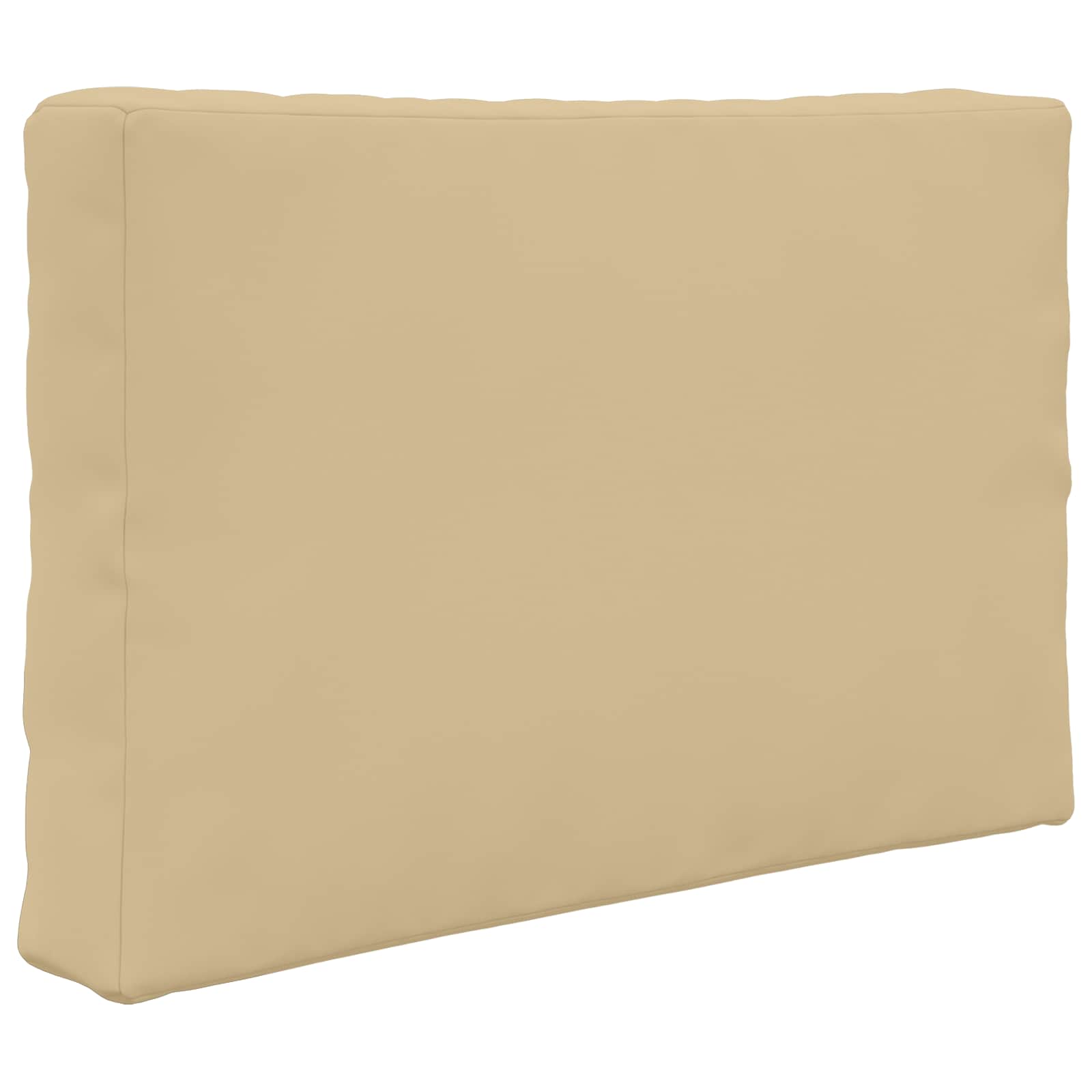 Sofakissen für draußen 3 pcs Beige Polyester