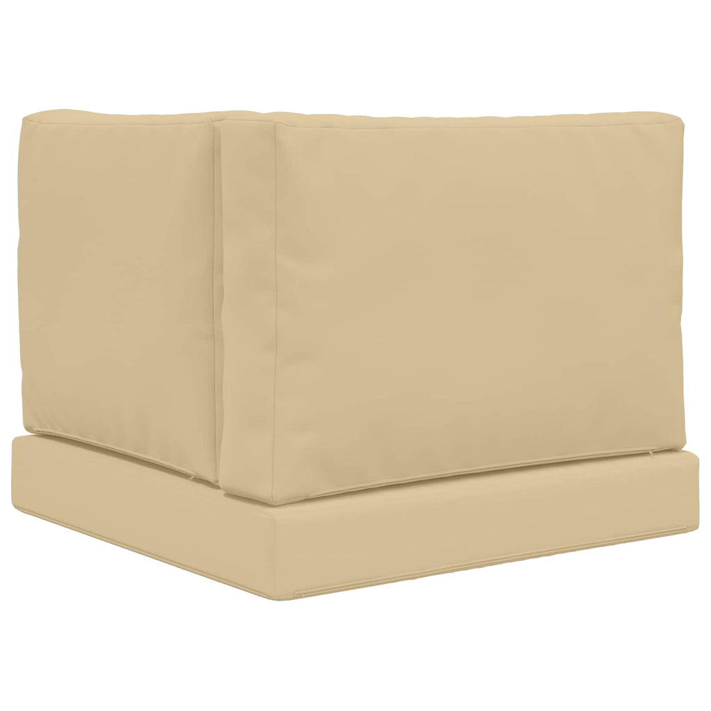 Sofakissen für draußen 3 pcs Beige Polyester