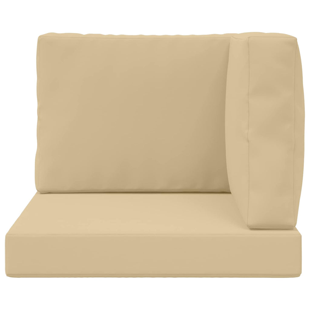 Sofakissen für draußen 3 pcs Beige Polyester