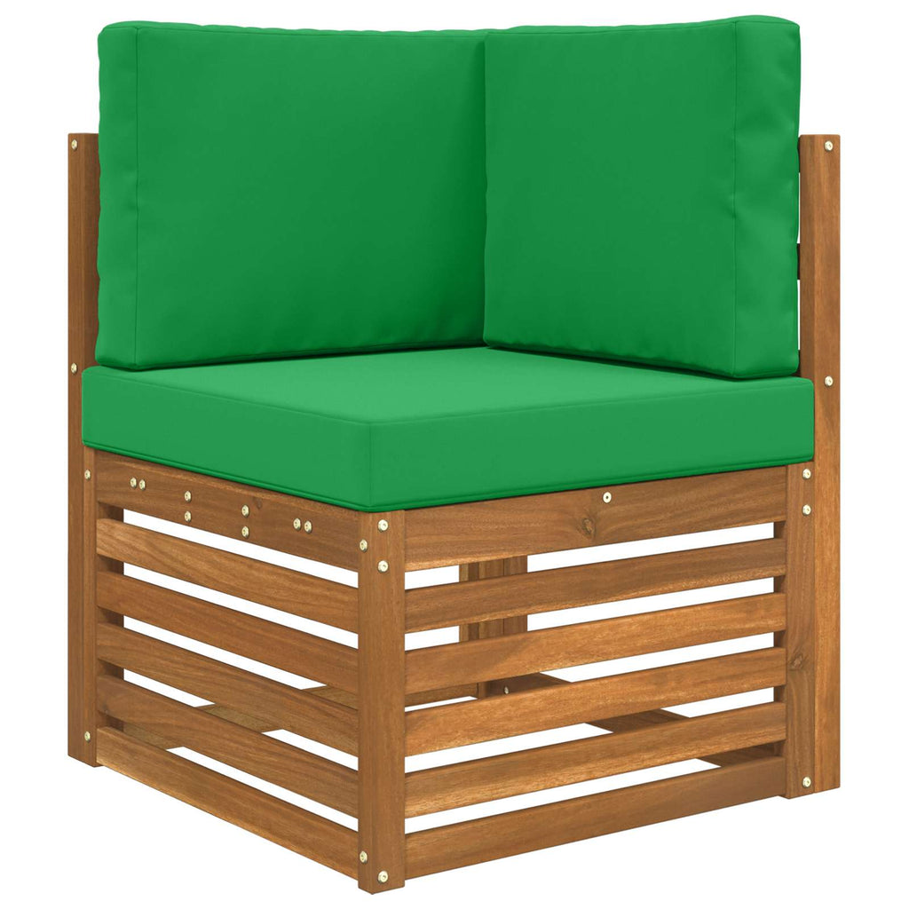 Sofakissen für draußen 3 pcs Grün Polyester