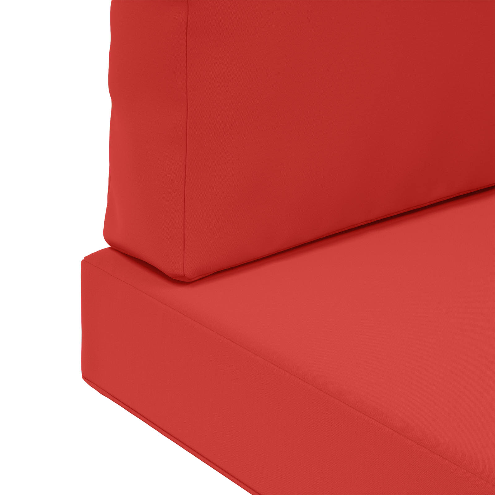 Sofakissen für draußen 3 pcs Rot Polyester