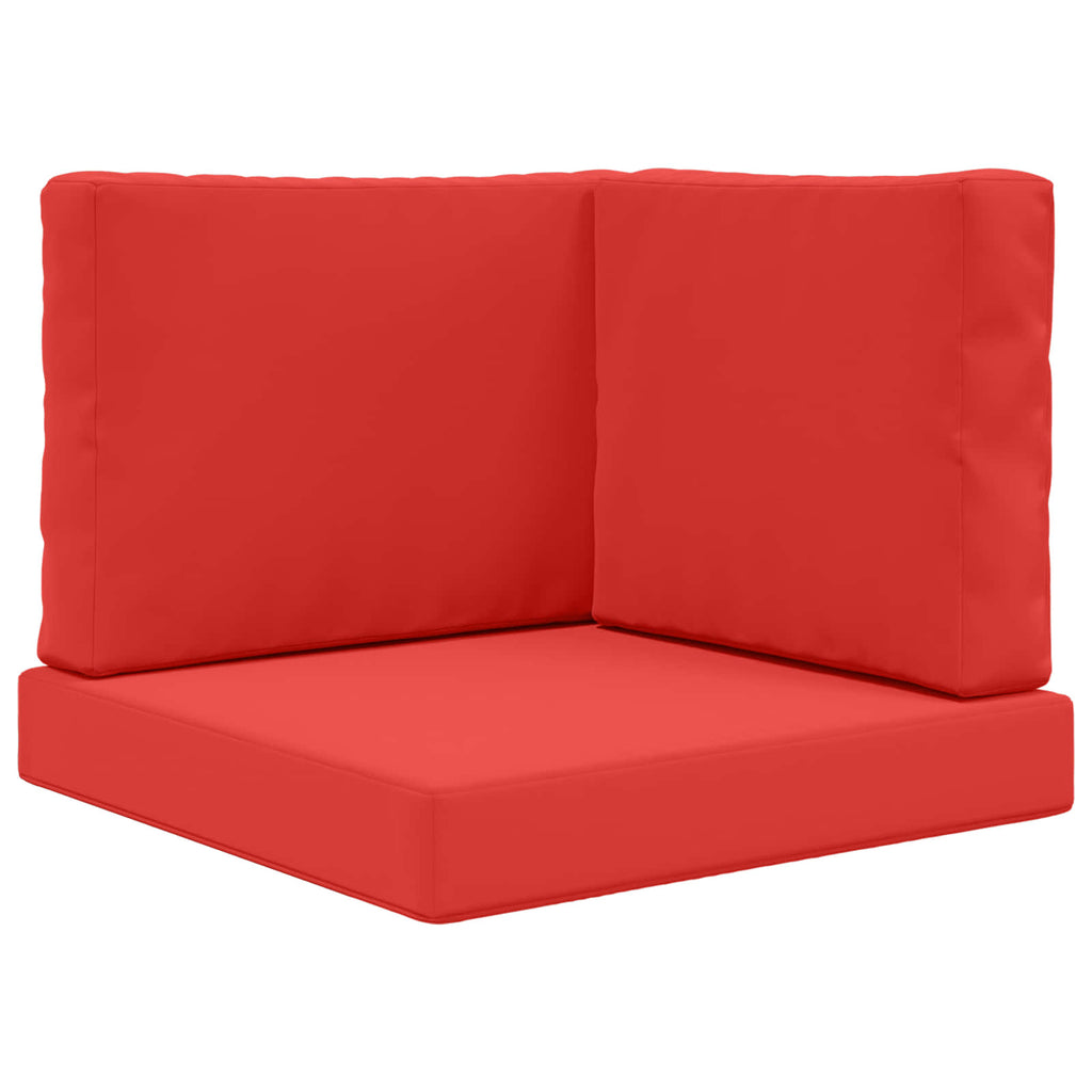 Sofakissen für draußen 3 pcs Rot Polyester