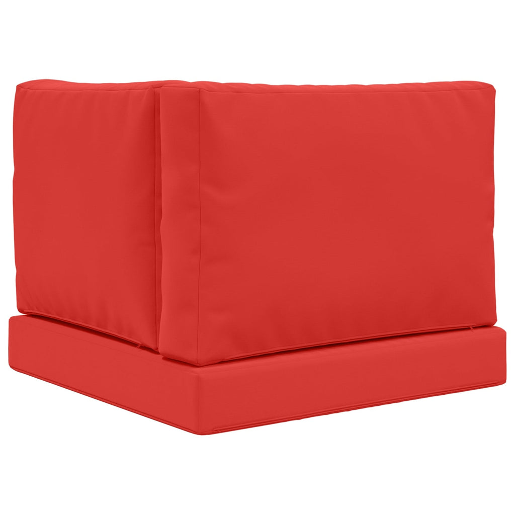 Sofakissen für draußen 3 pcs Rot Polyester