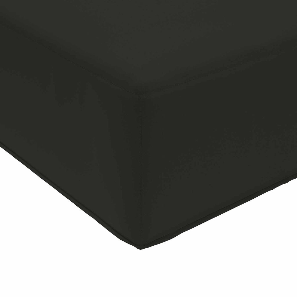 Sofakissen für draußen 3 pcs Schwarz Polyester