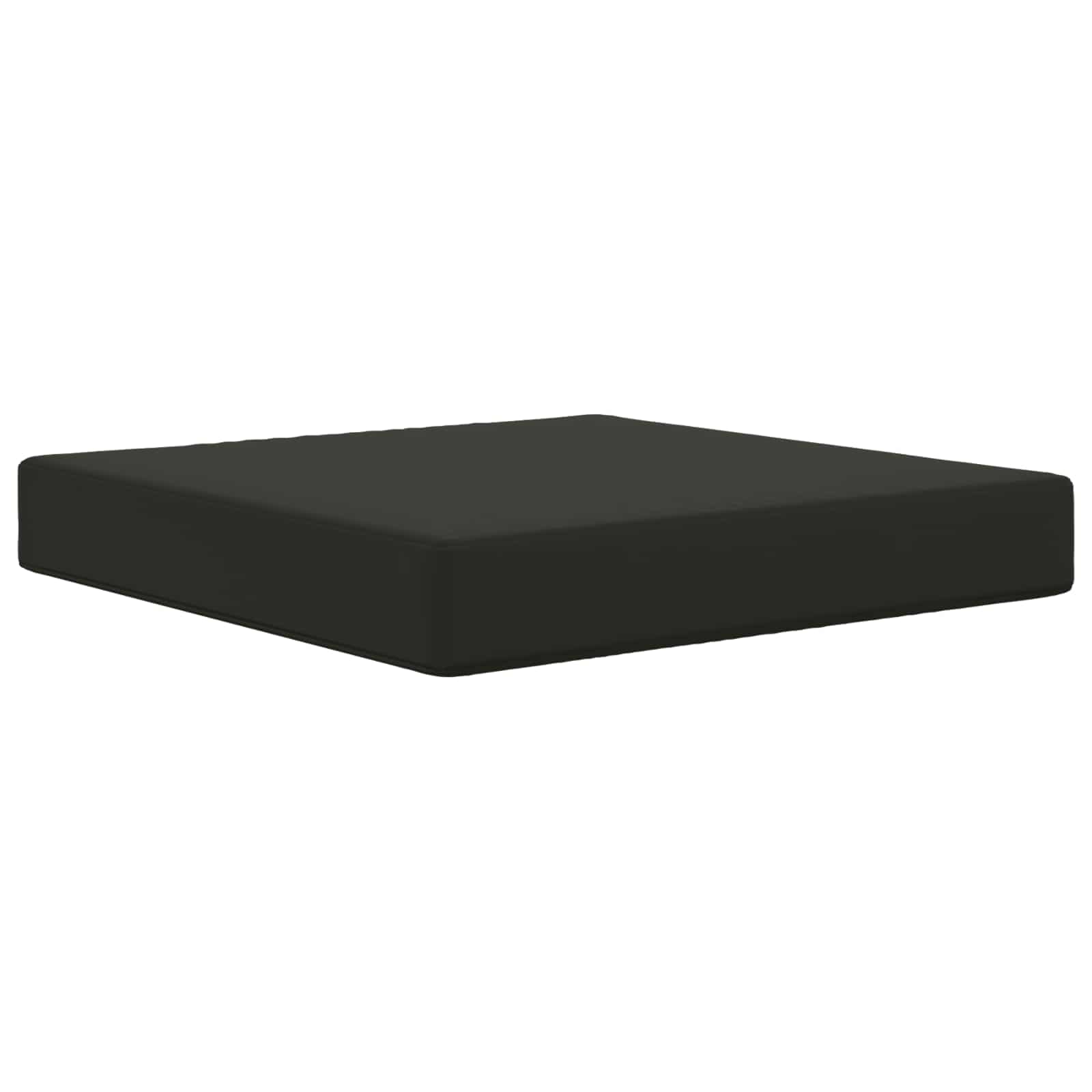 Sofakissen für draußen 3 pcs Schwarz Polyester
