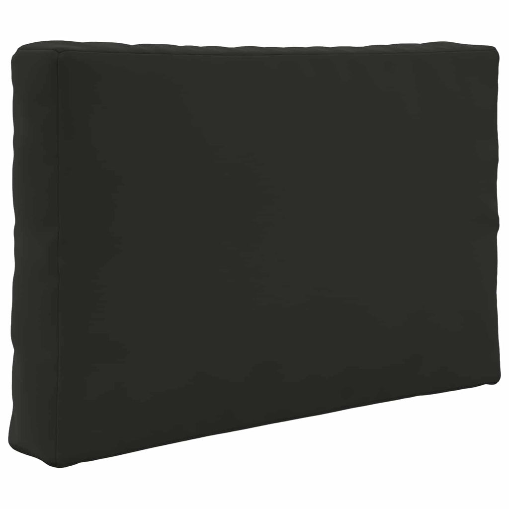 Sofakissen für draußen 3 pcs Schwarz Polyester