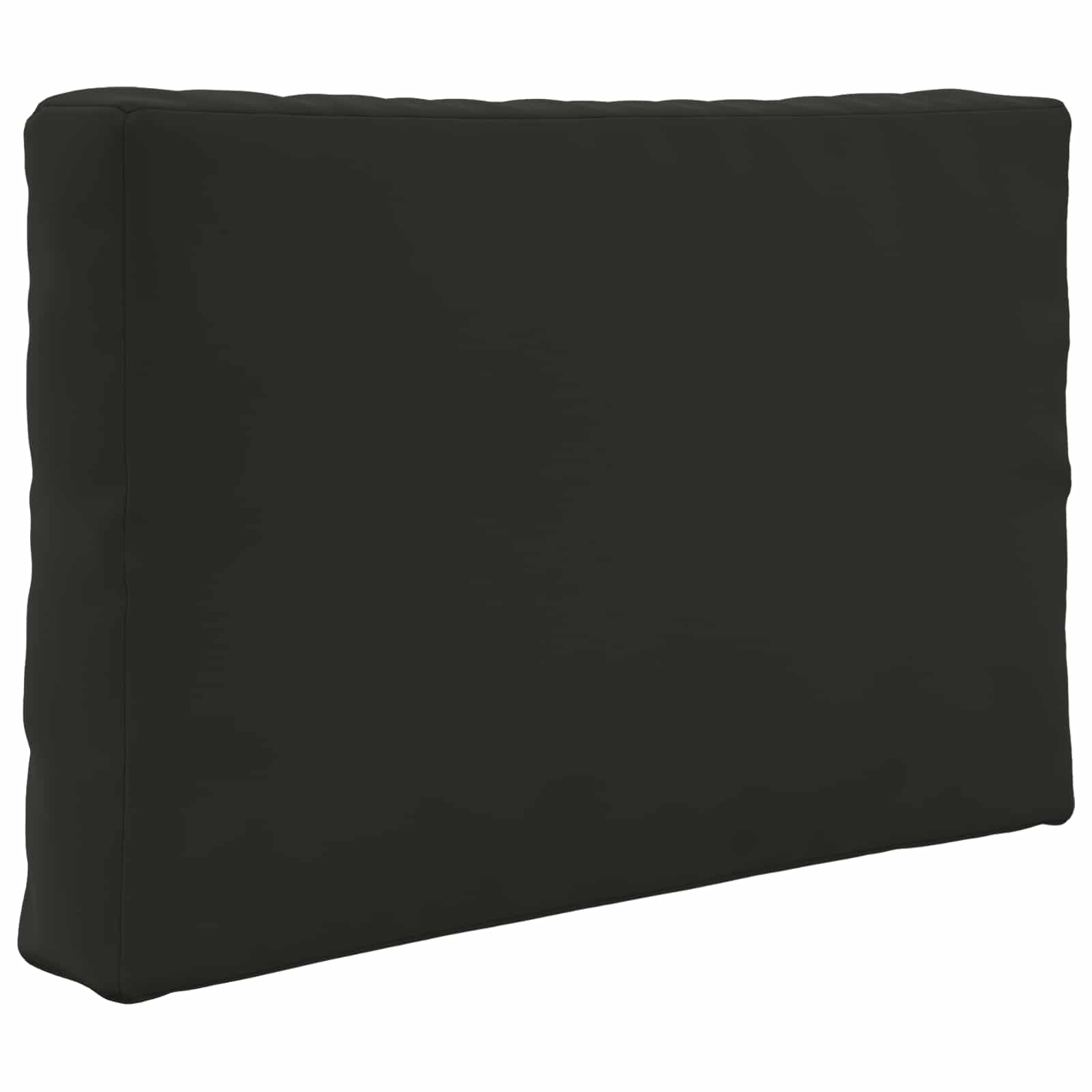 Sofakissen für draußen 3 pcs Schwarz Polyester