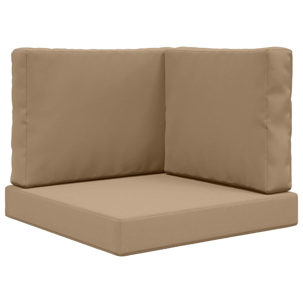 Sofakissen für draußen 3 pcs Taupe Polyester