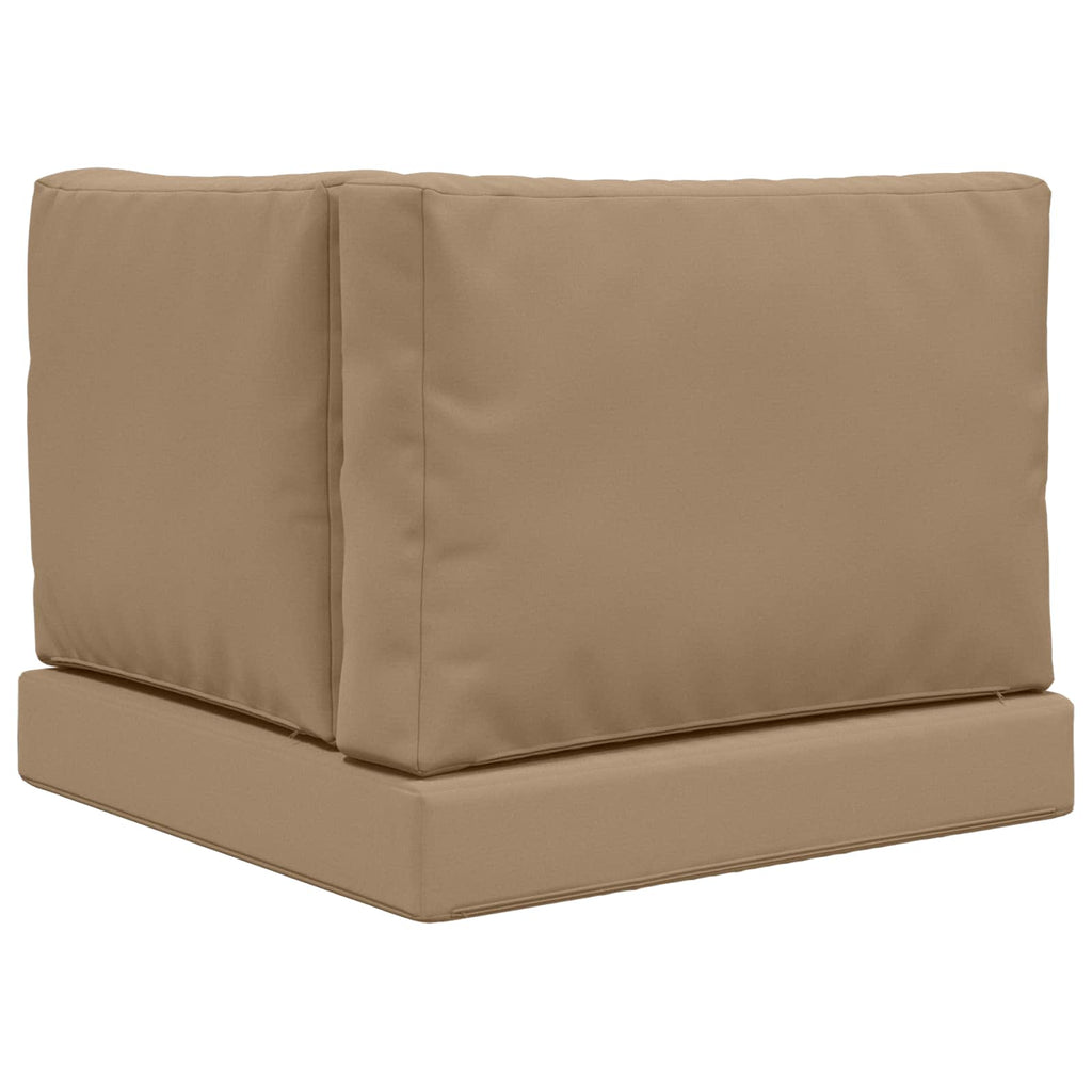 Sofakissen für draußen 3 pcs Taupe Polyester
