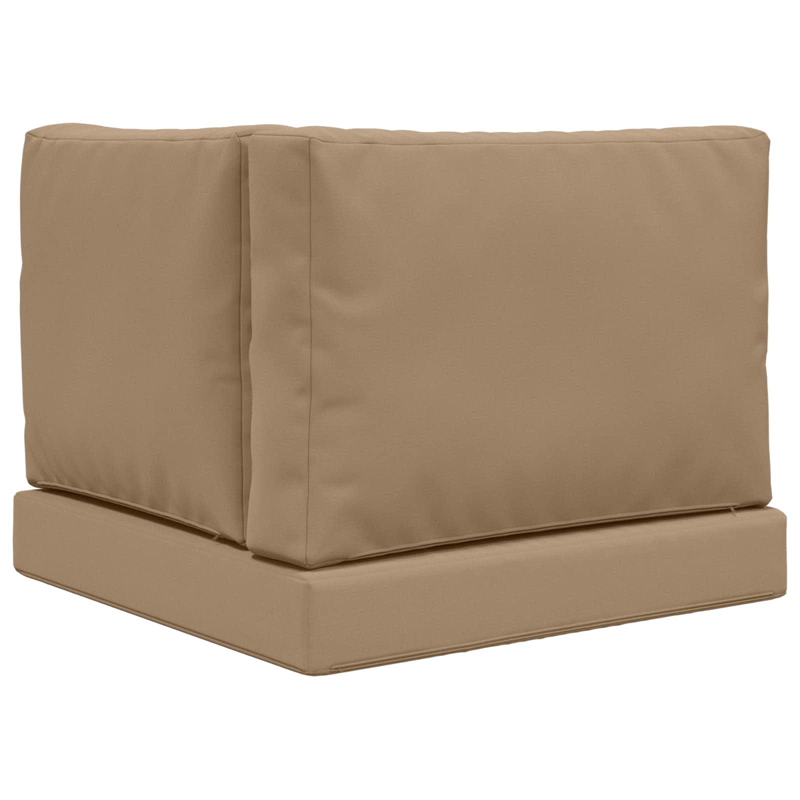 Sofakissen für draußen 3 pcs Taupe Polyester