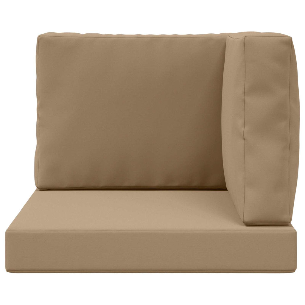 Sofakissen für draußen 3 pcs Taupe Polyester