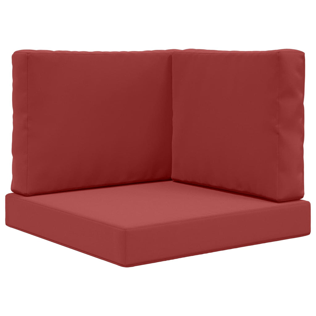Sofakissen für draußen 3 pcs Weinrot Polyester