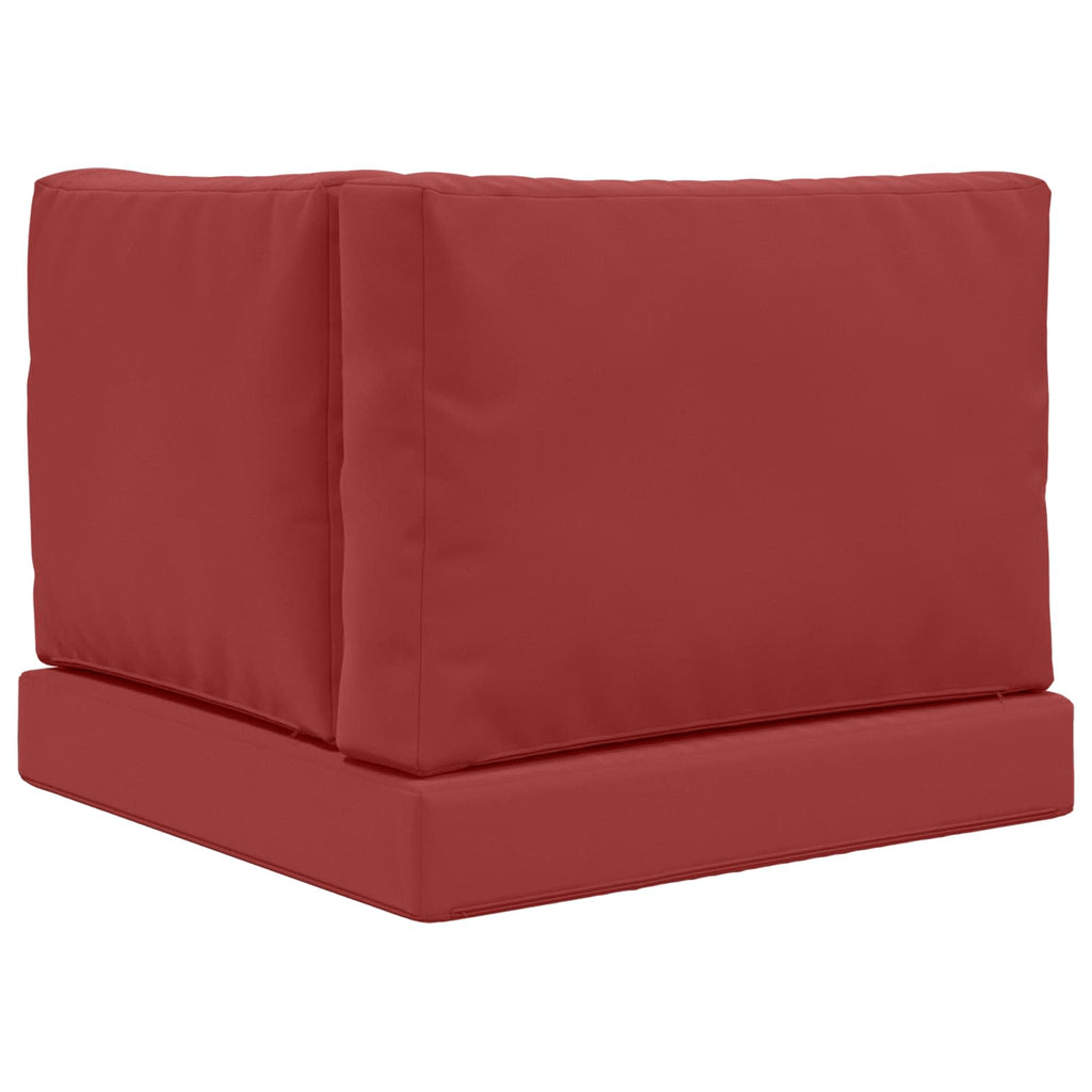 Sofakissen für draußen 3 pcs Weinrot Polyester