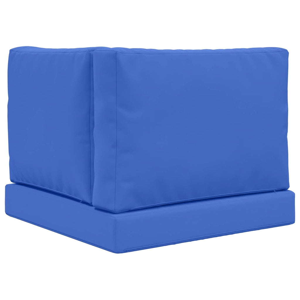 Sofakissen für draußen 3 pcs Königsblau Polyester