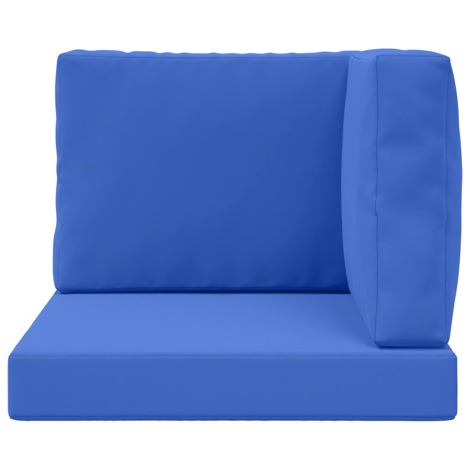Sofakissen für draußen 3 pcs Königsblau Polyester