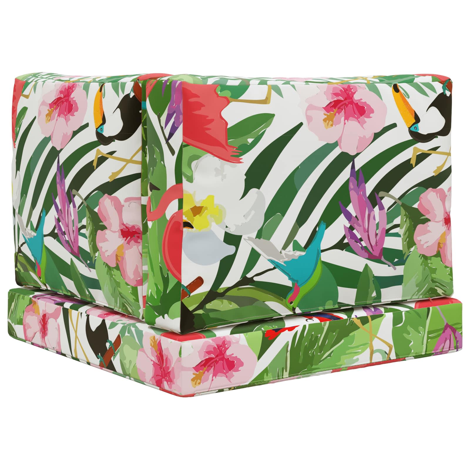 Sofakissen für draußen 3 pcs Bunt Polyester