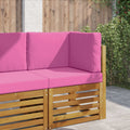 Sofakissen für draußen 3 pcs Rosa Polyester