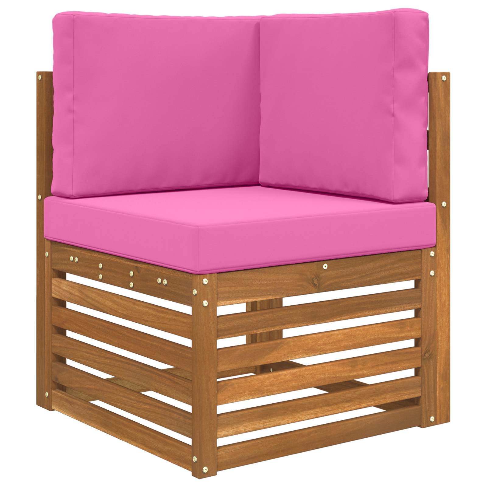 Sofakissen für draußen 3 pcs Rosa Polyester
