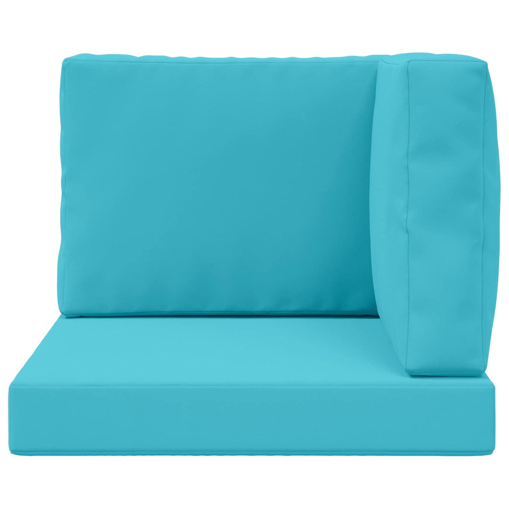 Sofakissen für draußen 3 pcs Türkis Polyester