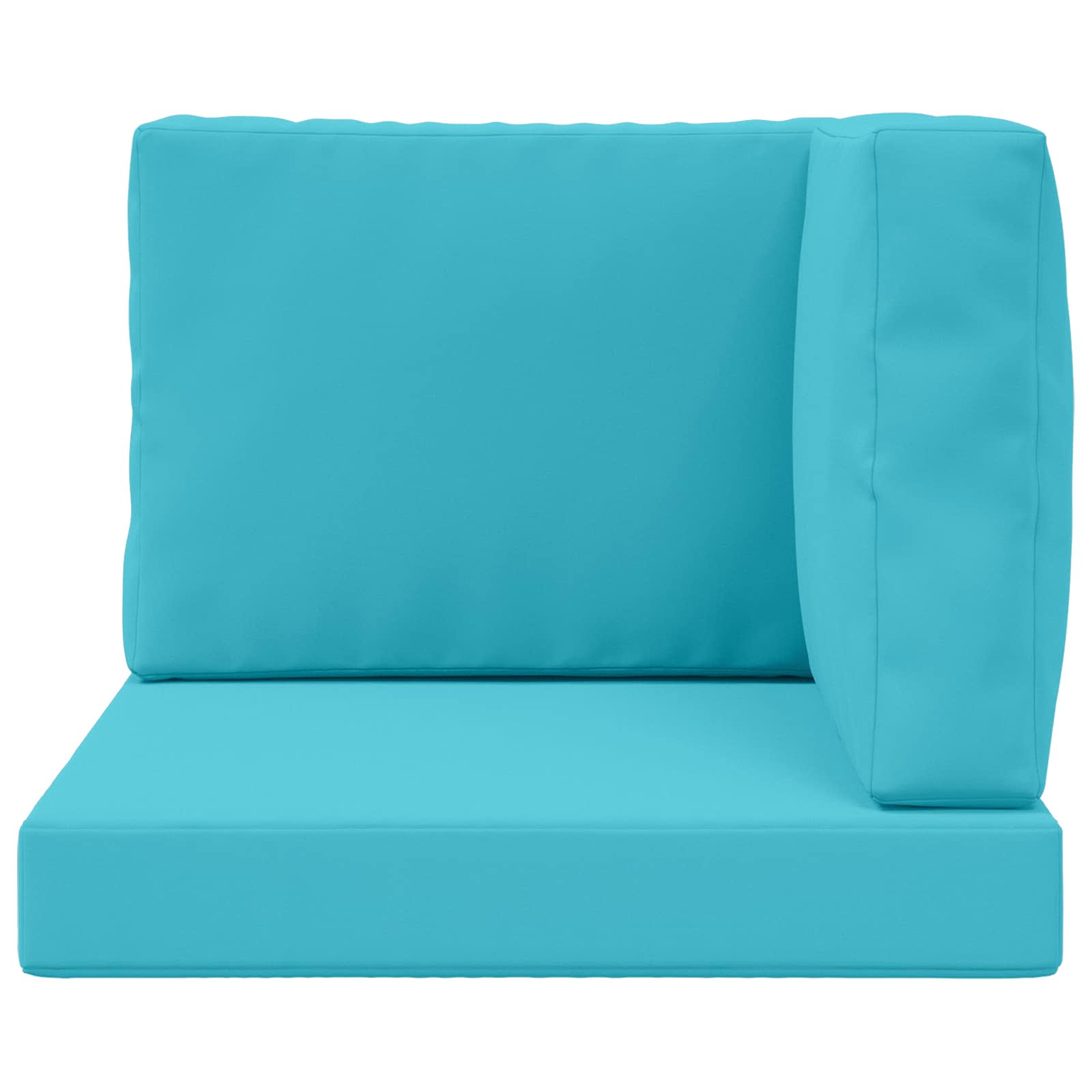 Sofakissen für draußen 3 pcs Türkis Polyester