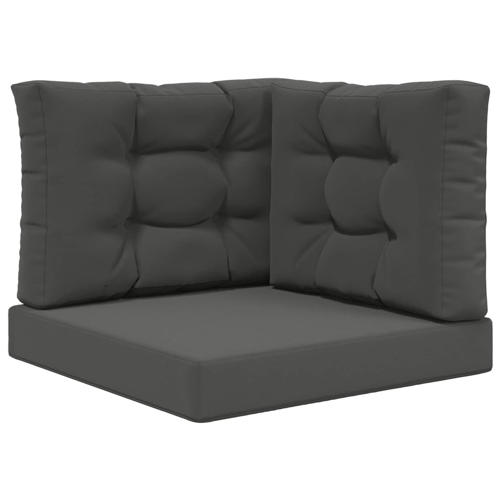 Sofakissen für draußen 3 pcs Anthrazit Polyester