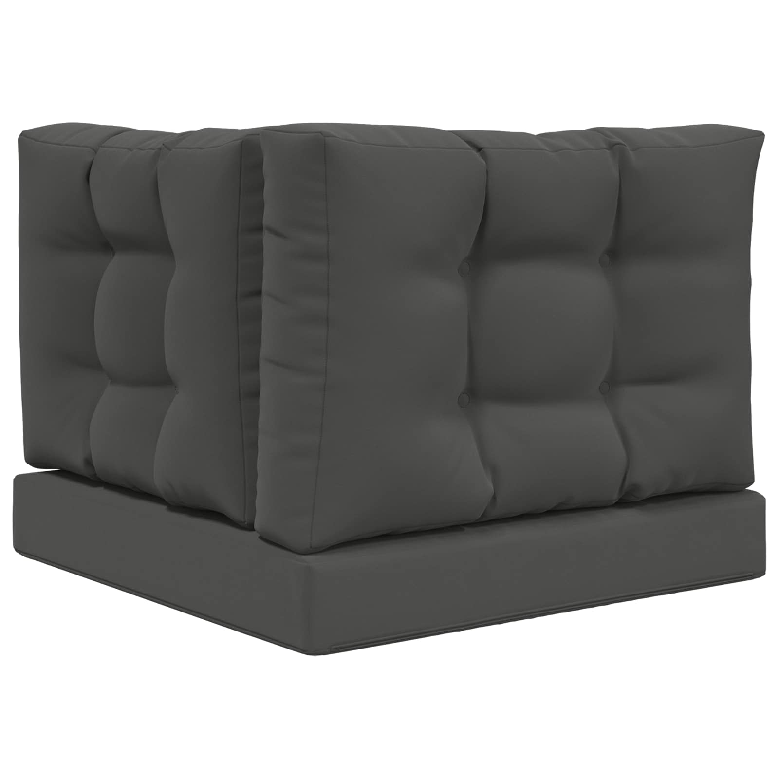 Sofakissen für draußen 3 pcs Anthrazit Polyester